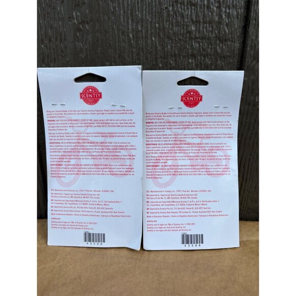 Scentsy Apple Crush Scent Pak For Buddy Authentic Perfumed Sachet 2 Pack - Picture 3 of 5